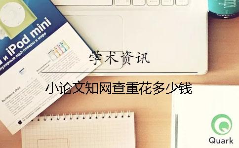 小論文學術查重花多少錢